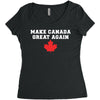 Make Canada Great Again Women's Triblend Scoop T-shirt
