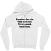 funny t shirt parachute for sale only used once never opened small sta Zipper Hoodie