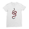 snake red black Ladies Fitted T-Shirt