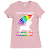 look it's a magical fck unicorn funny Ladies Fitted T-Shirt