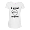 i want the gold Maternity Scoop Neck T-shirt