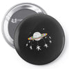 saturn go round Pin-back button