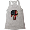 skull us flag Racerback Tank