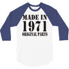 made in 1971 original parst 3/4 Sleeve Shirt
