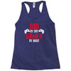 dad by day gamer by night gaming Racerback Tank
