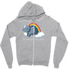 real unicorns have curves Zipper Hoodie