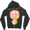 hey man Zipper Hoodie