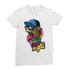 up all night cat Ladies Fitted T-Shirt