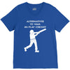 alternatives to war play cricket batting anti war stencil tour V-Neck Tee