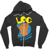 log it's better than bad it's good Zipper Hoodie