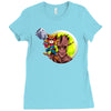 rocket raccoon Ladies Fitted T-Shirt