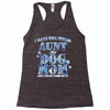i have two tıtles aunt and dogmom an i rock them both flowers Racerback Tank