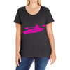 kayak chick Ladies Curvy T-Shirt