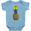 rainbow pineaplle Baby Bodysuit