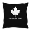 on the eh team Throw Pillow