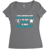 I Love Someone with Ovarian Cancer to The Moon and Back to Infinity Women's Triblend Scoop T-shirt