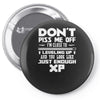 don't piss me off Pin-back button
