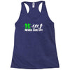 zombie never give up fun Racerback Tank