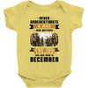 Never Underestimate A Man Who Watches The 100 And Was Born in December Baby Bodysuit