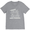 i accept high fives from strangers V-Neck Tee