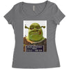 shrek mug shot funny Women's Triblend Scoop T-shirt
