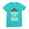 i love you and tacos Ladies Fitted T-Shirt