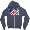 usa 4th of july Zipper Hoodie