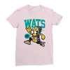 wats (2) Ladies Fitted T-Shirt