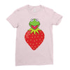 Kermit Strawberry Ladies Fitted T-Shirt