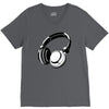headphones black humor V-Neck Tee