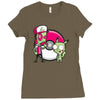 po gir mon Ladies Fitted T-Shirt
