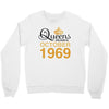 queens are born in october 1969 Crewneck Sweatshirt
