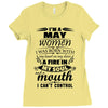 I Am A May Women Ladies Fitted T-Shirt