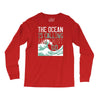 the ocean is calling Long Sleeve Shirts