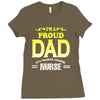 proud dad nurse Ladies Fitted T-Shirt