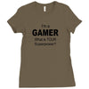 gamer baseball Ladies Fitted T-Shirt