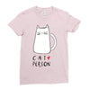 cat love person! Ladies Fitted T-Shirt