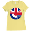 mod union jack, ideal gift, birthday present Ladies Fitted T-Shirt