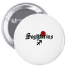 sagittarius zodiac rose Pin-back button