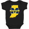 indiana for michigan Baby Bodysuit