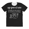 Appreciate All Over Women's T-shirt