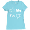 me you facebook Ladies Fitted T-Shirt