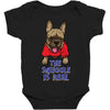 the snuggle is real Baby Bodysuit
