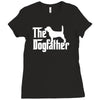 the dogfather beagle white Ladies Fitted T-Shirt