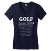 golf excuse Women's V-Neck T-Shirt