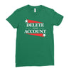 delete your account Ladies Fitted T-Shirt