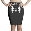rude,2 girls 1 cup Pencil Skirts