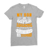 My Son Is Super Awesome His Stepdad Ladies Fitted T-Shirt