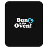 Bun in the Oven with Heart Baby Boy Mousepad