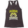 proud engineer dad Racerback Tank